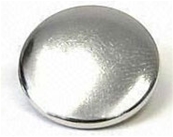 Reinforced cap 15mm nickel-plated brass