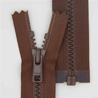 Zip 6 injecté séparable (Standard - 65 cm - Marron)