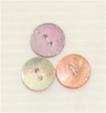 Bouton 2 trous (Nacre - Violet - 11 mm)