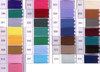 Zip 6 injecté séparable (Standard - 65 cm - Assortiment)