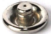 Prong stud nickel-plated brass