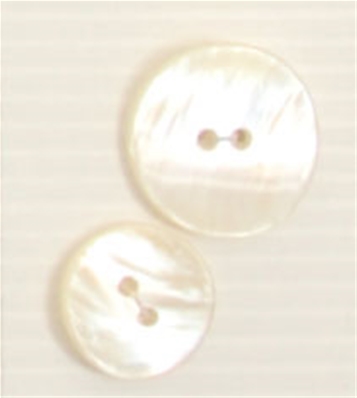 2-hole button (Ready to dye - Mother-of-pearl - 23mm)