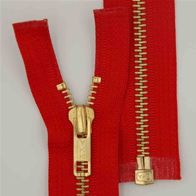 Zip 5 laiton séparable (Standard - 40 cm - Rouge)