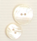 2-hole button (Ready to dye - Mother-of-pearl - 23mm)