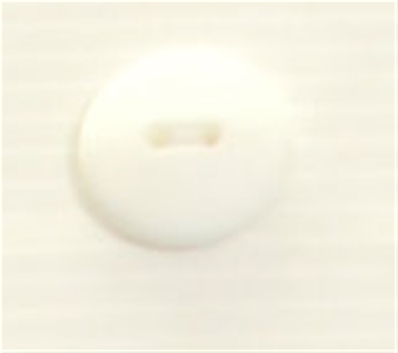 Bouton 2 trous (Prêt à teindre - Blanc mat - 19 mm)