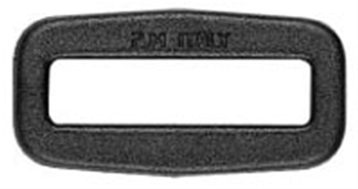 Boucle rectangle (40 mm - Plastique - Noir)