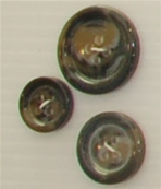 Bouton 4 trous (Plastique - 22 mm - Noir chiné marron)