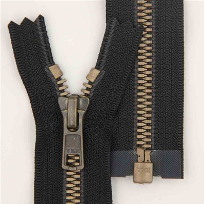 Zip 6 Metaluxe © bronze séparable (Standard - 60 cm - Noir)