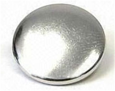 Reinforced cap 15mm nickel-plated brass