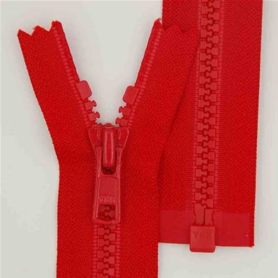 Zip 6 injecté séparable (Standard - 55 cm - Rouge)